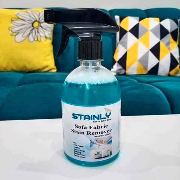 Stainly Sofa Cleaner Spray Velvet, Leather, Jute, Jacquard, Best Stain Remover for Sofa 500ml–Rating: 4.8/5.0 ⭐⭐⭐⭐⭐ Free Delivery 🚚