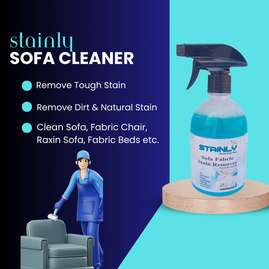 Stainly Sofa Cleaner Spray Velvet, Leather, Jute, Jacquard, Best Stain Remover for Sofa 500ml–Rating: 4.8/5.0 ⭐⭐⭐⭐⭐ Free Delivery 🚚