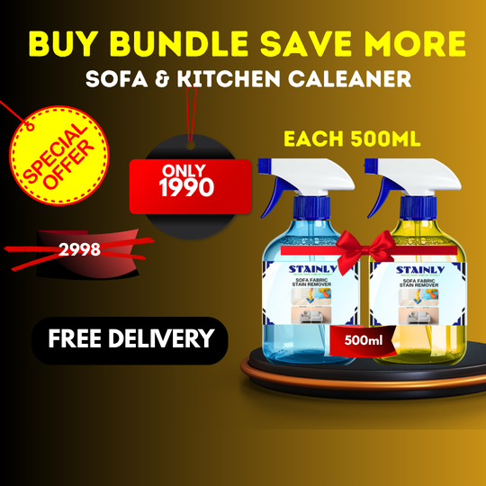Sofa Stain Remover & Kitchen Cleaner 500ml Rating 4.8/5.0 ⭐⭐⭐⭐⭐