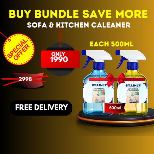 Sofa Stain Remover & Kitchen Cleaner 500ml Rating 4.8/5.0 ⭐⭐⭐⭐⭐