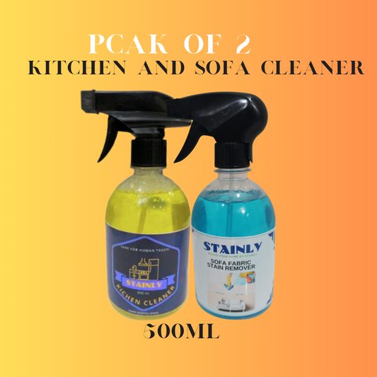 Sofa Stain Remover & Kitchen Cleaner 500ml Rating 4.8/5.0 ⭐⭐⭐⭐⭐